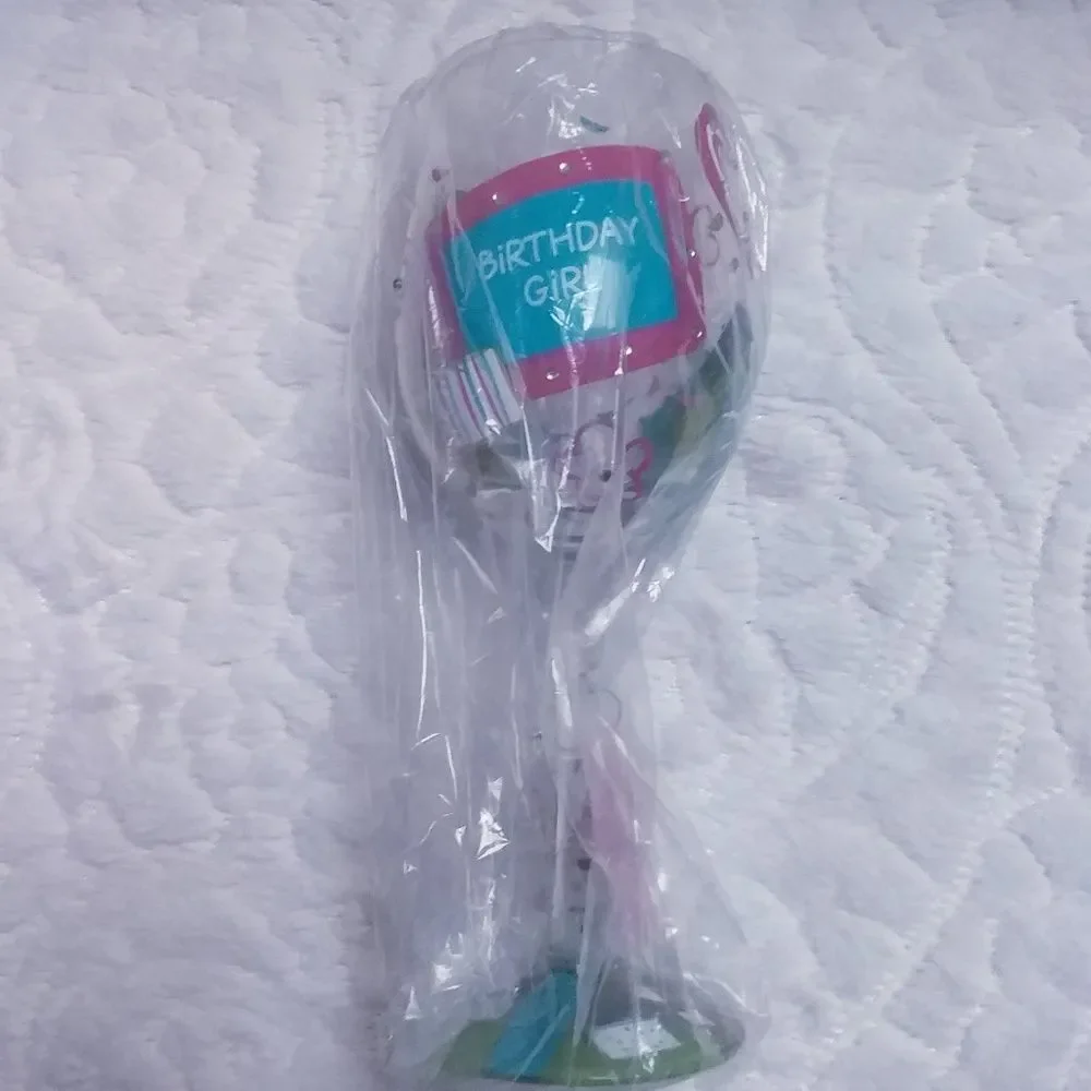 Lolita Wine Glass Birthday Girl Too Cocktail Recipe Hand Painted Green Pink New
